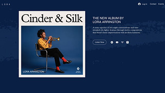 Шаблони у категорії «Музика» — «Jazz Album Landing Page (Crisp)»