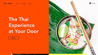 Hjemmesideskabeloner til Restaurant - Asiatisk retaurant 