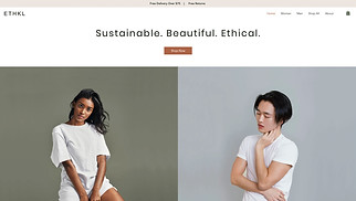 Template Moda e abbigliamento per siti web - Negozio di abbigliamento