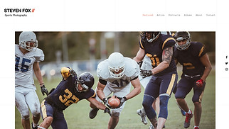 Commercial & Editorial website templates - Sports Photographer