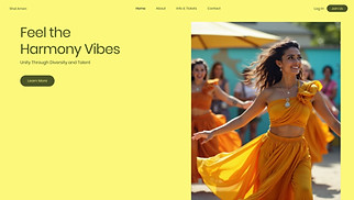 Communities website templates - Community Event (Joyful)