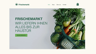 Essen & Trinken Website-Vorlagen - Online-Supermarkt 
