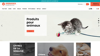 Templates de sites web E-commerce - Magasin d'accessoires pour animaux