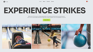 Events website templates - Bowling Alley (Bright)