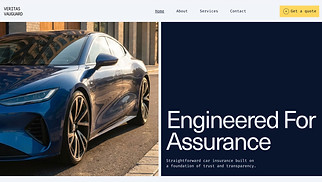 コーポレート サイトテンプレート - Car Insurance Agency (Industrial)