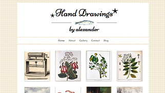 Art & Illustration website templates - Artist