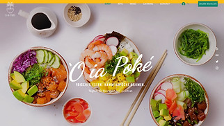 Gastronomie Website-Vorlagen - Poke Restaurant