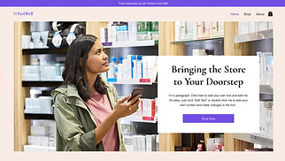 eCommerce website templates - Drug Store 