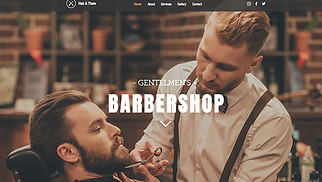 Template Cosmetica e capelli per siti web - Barbiere
