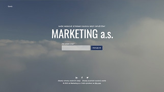 Webové šablony pro Reklama a marketing – Bude brzy - cílová stránka