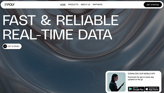 IT 회사 웹 사이트 템플릿 – App Landing Page (Abstract)
