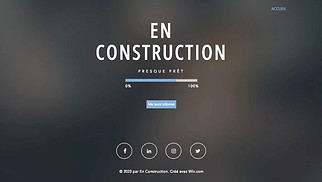Templates de sites web En construction - Page d'atterrissage « À venir »