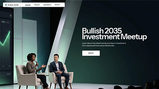 Templates de Eventos - Webinar Landing Page (Cool)