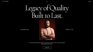 Design website templates - Shoemaker (Rustic)