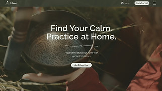 Template Salute e benessere per siti web - Lezioni di meditazione online 
