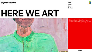 Blog website templates - Arts Blog (Eclectic)