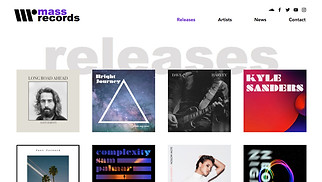 Music Industry website templates - Record Label