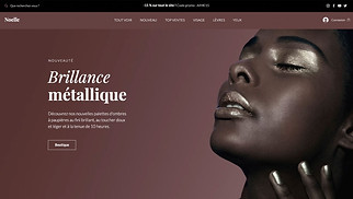 Templates de sites web E-commerce - Salon de beauté