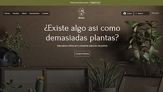 eCommerce plantillas web – Tienda de plantas