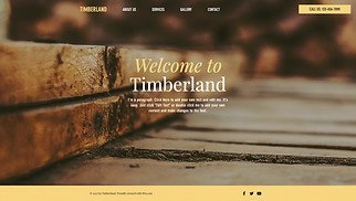 Bedrijven website templates - Timmerman