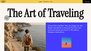Food & Travel website templates - Travel Blog (Earthy Tones)