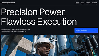 Industrie website templates - Electrician (Structured)