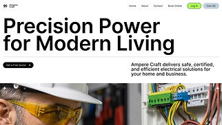 Industrie website templates - Electrician (Simple)