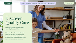 Templates de sites web Site one page - Healthcare Services (Fresh)