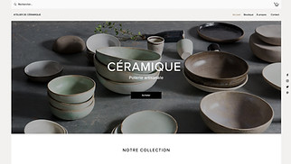 Templates de sites web E-commerce - Magasin de céramique