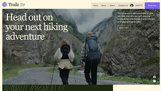 All website templates - Adventure Tour Company (Natural)