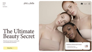 모두 웹 사이트 템플릿 – Beauty Product Launch (Delicate)