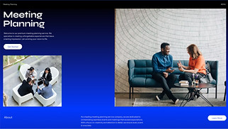 Events website templates - Meeting Planning Service Company (Professional)