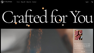 Food & Drinks website templates - Butcher (Dark)