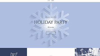 Events website templates - Holiday Party Invitation