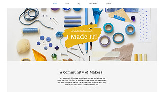 Creative Arts website templates - DIY Blog & Forum