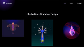 Visual Arts website templates - Illustrator