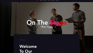 Performing Arts website templates - Theater Company
