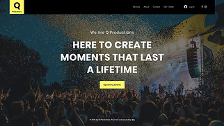 Events website templates - Event Planning Company 