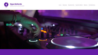 Música plantillas web – DJ