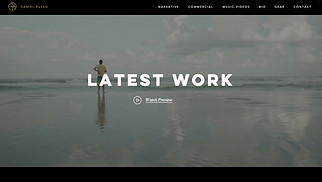 Portfolios website templates - Videographer