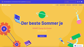 Bildung Website-Vorlagen - MINT-Camp