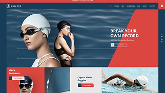 eCommerce website templates - Swimwear Store