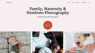 Шаблон для сайта в категории «События и портреты» — Семейный фотограф