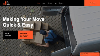Business website templates - Moving Company 