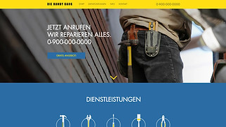 Services Website-Vorlagen - Unternehmen für Heimwerkerbedarf