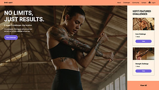 Template Salute e benessere per siti web - Programmi di fitness online
