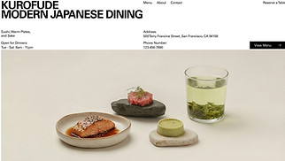 모두 웹 사이트 템플릿 – Japanese Restaurant (Minimalist)