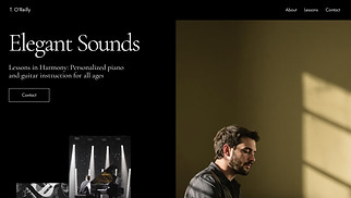 website templates - Music Instructor (Clean)