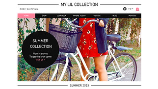 eCommerce website templates - Clothing Store