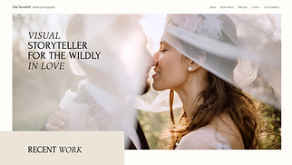 Webové šablony pro Fotografie – Svatební fotograf
